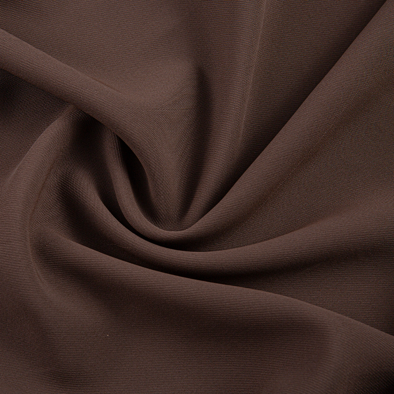 HY297 Coklat Tua 260GSM 150D Filamen Matte Empat Sisi Peregangan Dua Lapis Kain Poliester 4 Arah Kain Peregangan untuk Pakaian Renang