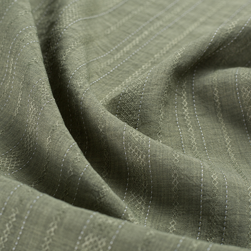 HY557-Rayon 136GSM 99%P 1% Rayon Diamond Bergantian Ketebalan Garis Kain Lyocell